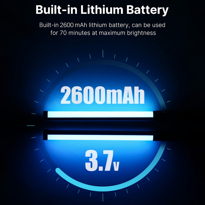 Ručno LED svjetlo za punjenje LED video svjetlo s štapićem USB punjiva fotografska rasvjeta Podesiva bljeskalica Dvobojna lampa za selfie