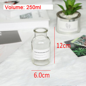 Nordic Style Retro Átlátszó Barna Üveg Hálószoba Váza Asztali fotózás Kiegészítők Stúdió Fotó Háttér Dísz