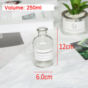 Nordic Style Retro Átlátszó Barna Üveg Hálószoba Váza Asztali fotózás Kiegészítők Stúdió Fotó Háttér Dísz