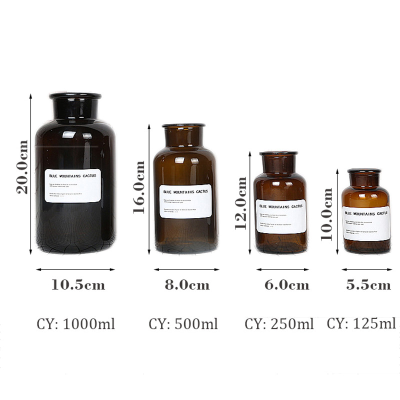 Nordic Style Retro Átlátszó Barna Üveg Hálószoba Váza Asztali fotózás Kiegészítők Stúdió Fotó Háttér Dísz