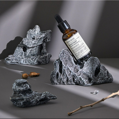 Amenajare peisagistică simulată Fotografie cu stâncă Cosmetică Fotografie Ornamente Produs Fotografie de interior Recuzită de fundal