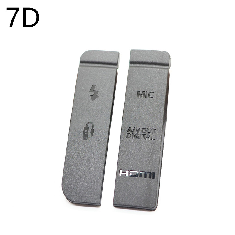 Ar USB/HDMI saderīgs DC IN/VIDEO OUT Gumijas durvju apakšējais vāks Canon EOS 5D 6D 7D Mark II 5D2 5D3 600D 70D 650D kamerai