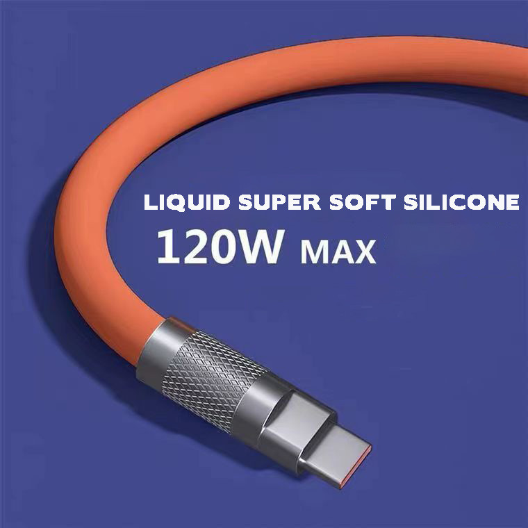 6A Încărcare super rapidă 120W Cablu USB tip C 6A Încărcare rapidă Material puternic și durabil