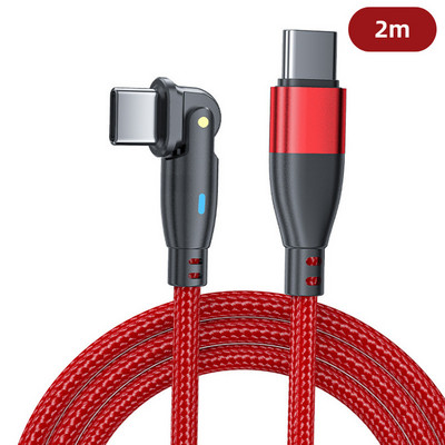180 Rotate USB C do Type C kabel PD100W 60W kabel za brzo punjenje za Xiaomi POCO Oneplus Huawei mobilni mobitel MacBook žica