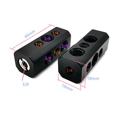 Șurub adaptor 1/4 până la 3/8 pentru Suport aparat foto SLR Suport umbrelă Montare bliț Lumină inel Trepied Ballhead Accesorii studio foto