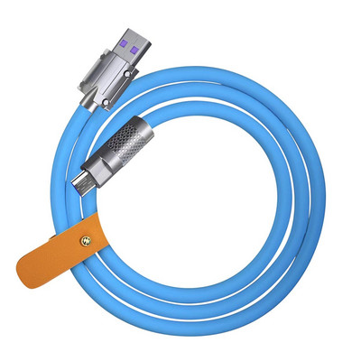 1m-2m 120w super brzi kabel za punjenje, metal, legura cinka, tekući silikon, mikro usb punjač, podatkovni kabel za Android