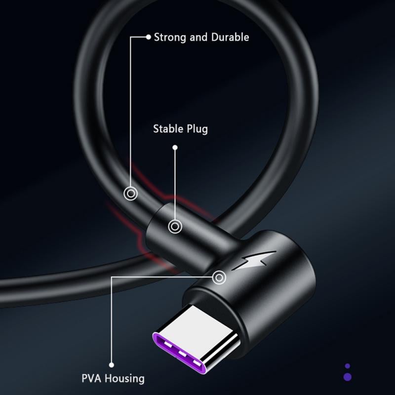 2M USB tip C punjač Podatkovni kabel Brzo punjenje za Huawei za Samsung mobilni telefon Kabel za punjenje Lučni kabel za punjenje