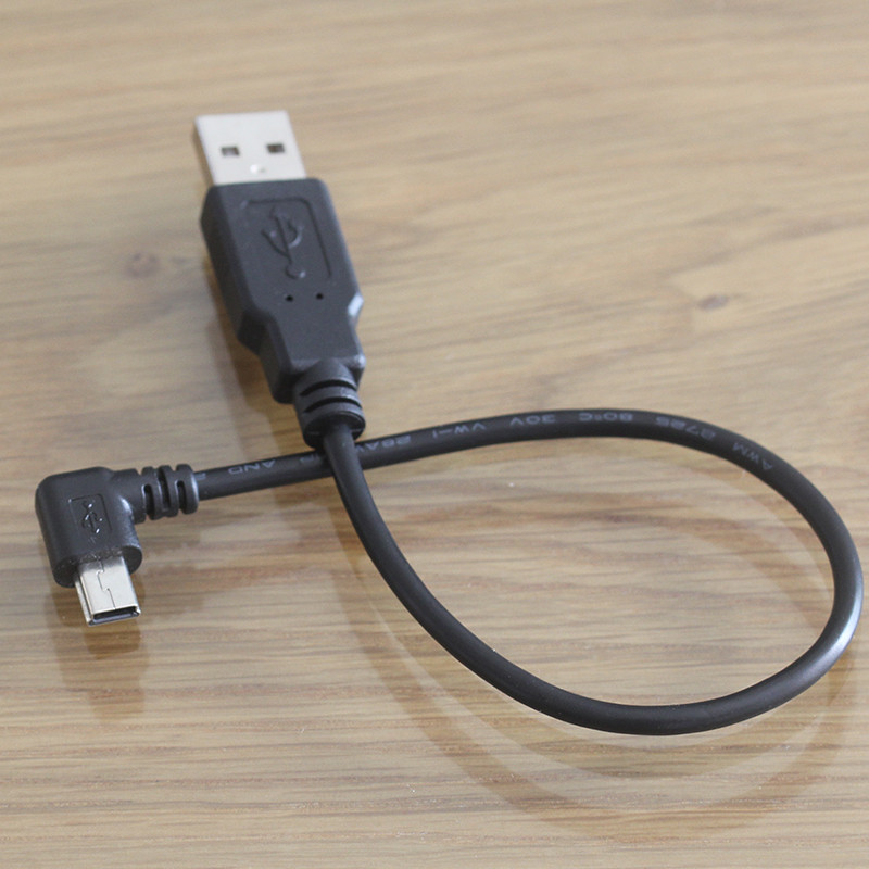 20 cm 0,2 m USB 2.0 muški na MINI USB 2.0 muški kutni kabel od 90 stupnjeva mini USB lijevi ili desni kutni kabel za punjenje podataka