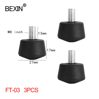 Gumeni jastučići za noge za stativ s monopodom 3/8 & M8 &1/4 inča, protuklizni jastučić za otpuštanje područja stativa za profesionalni monopod za stativ