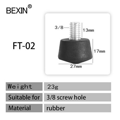Gumeni jastučići za noge za stativ s monopodom 3/8 & M8 &1/4 inča, protuklizni jastučić za otpuštanje područja stativa za profesionalni monopod za stativ