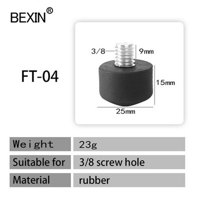 Gumeni jastučići za noge za stativ s monopodom 3/8 & M8 &1/4 inča, protuklizni jastučić za otpuštanje područja stativa za profesionalni monopod za stativ