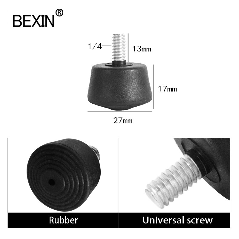 Gumeni jastučići za noge za stativ s monopodom 3/8 & M8 &1/4 inča, protuklizni jastučić za otpuštanje područja stativa za profesionalni monopod za stativ