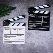 30 x 27 cm-es Vlogfelvétel Fa Rendező Mozi Clapperboard Clapboard Video Jelenet TV-film