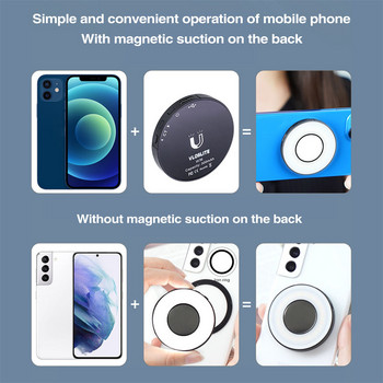 Magnetic Mobile Phone Selfie Light Ring Fill Fill Light for Magsafe Iphone 12 13 14 11 10 Series Android Phone Light Rechargeable