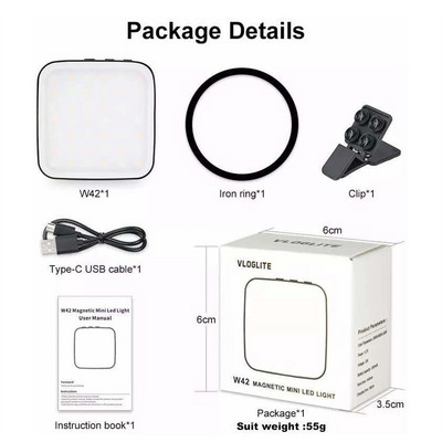 Magnetsko svjetlo za selfie za mobilni telefon, Led prstenasto svjetlo za punjenje za Magsafe iPhone 12 13 14 11 10 serije Android telefonsko svjetlo, punjivo