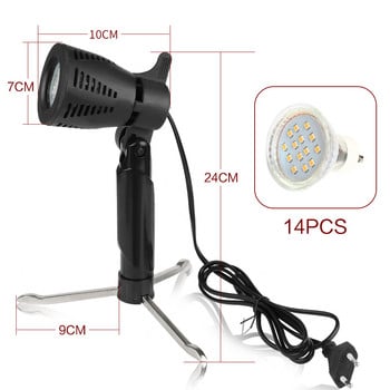 Επιτραπέζιο φωτιστικό 2 τεμ. LED Continuous Mini Photography Portable Cold Warm Lighting 3800-5500K For Photographic Photo Video Studio