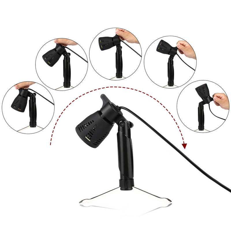 2vnt stalinė lemputė LED nuolatinė mini fotografija nešiojamas šaltas šiltas apšvietimas 3800-5500K, skirtas fotografuoti nuotraukų ir vaizdo įrašų studijai