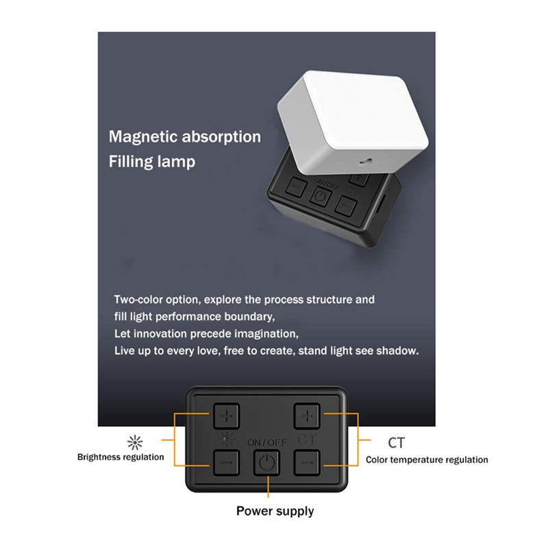 Mobilni telefon Live Fill Light Stabilizator kamere Vanjsko mini svjetlo LED prijenosno džepno svjetlo