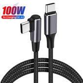 0,5/1/2 m USB tip C pod pravim kutom PD 100 W brzo punjenje za MacBook iPad Samsung Huawei brzo punjenje tipa C Date Wire