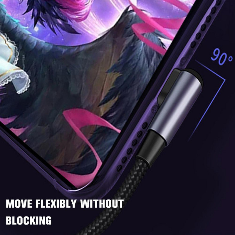 0,5/1/2 m USB tip C pod pravim kutom PD 100 W brzo punjenje za MacBook iPad Samsung Huawei brzo punjenje tipa C Date Wire