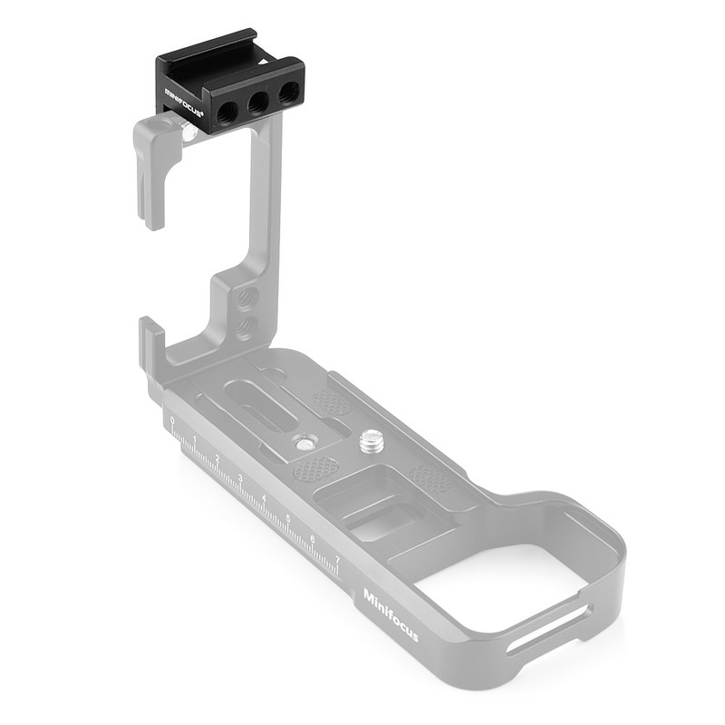 Hidegpapucs-rögzítő adapter 90°-os szögben DSLR fényképezőgéphez Rögzítse az oldalkerechez Gyorskioldó L konzollemez fogantyúja 1/4 hüvelykes csavar