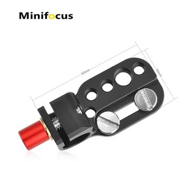 Minifocus Single 15mm Pole Clamp Монтаж на прът Скоба за плоча на камерата/Клетка/Дръжка за удължение на пръта