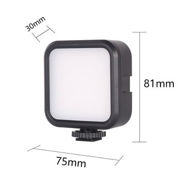 Mini Led Video Fill Light With Cold Shoe Λάμπα φωτογραφίας στούντιο 2000mAh 3200-5600K Selfie Photography On-camera