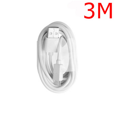 3/2/1m Micro USB duomenų kabelis Universalus itin ilgas įkrovimo laidas, skirtas Android Samsung Xiaomi Huawei Tablet Camera USB įkrovimo laidas