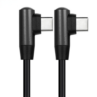 Cablu de încărcare rapidă PD Cablu de date tip C cu cot dublu de tip masculin la tată 2.0 carcasă din aluminiu cablu de încărcare rapidă pentru joc mobil de divertisment