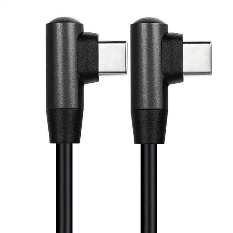 Cablu de încărcare rapidă PD Cablu de date tip C cu cot dublu de tip masculin la tată 2.0 carcasă din aluminiu cablu de încărcare rapidă pentru joc mobil de divertisment