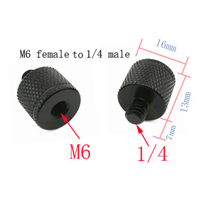 M4 M6 M8 M10 M12 do 1/4 muški na ženski adapter za montažu na vijke pribor za fotografiju glava stativa vijak ploče za brzo otpuštanje