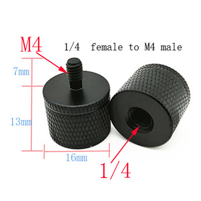 M4 M6 M8 M10 M12 do 1/4 muški na ženski adapter za montažu na vijke pribor za fotografiju glava stativa vijak ploče za brzo otpuštanje