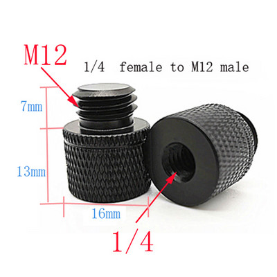 M4 M6 M8 M10 M12 do 1/4 muški na ženski adapter za montažu na vijke pribor za fotografiju glava stativa vijak ploče za brzo otpuštanje