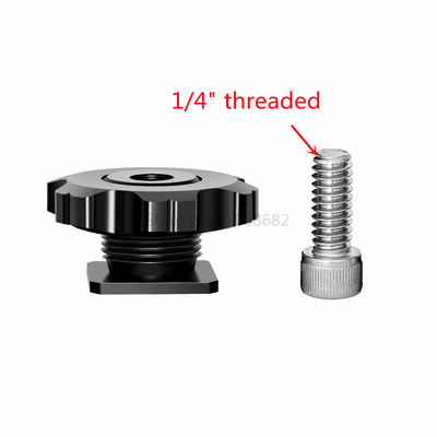 Jadkinsta 1/4" kaamera Hot Shoe Mount kruviadapter 1/4" või M14 statiivi mikrofoni monitori ühe mutriga mikrofoni kruviadapteri jaoks