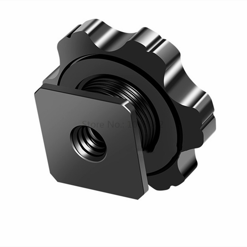 Jadkinsta 1/4" kaamera Hot Shoe Mount kruviadapter 1/4" või M14 statiivi mikrofoni monitori ühe mutriga mikrofoni kruviadapteri jaoks
