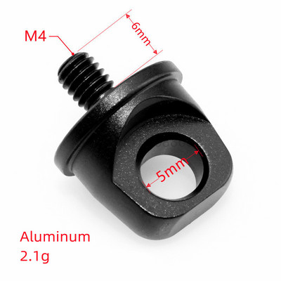 Adapter vijka za remen za kameru s navojnom glavom M4 za stativ DJI kamere, priključak za remen za ruku