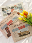 2db Nosztalgikus angol újság, vintage stílusú fényképezéshez háttér kellékek, kozmetikai sütés-fotós dekorációs cikkek