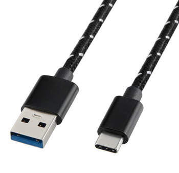 30cm/50cm/100cm type-c кабел за данни 3.1 type c към USB мъжки 3A високотоков алуминиев плетен кабел за данни