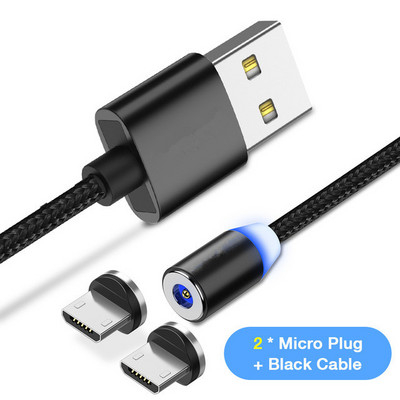 Novi magnetski kabel Najlonski mikro USB kabel Cabo 1M/2A Žica za punjenje Magnet Micro USB kabel Tip-C Za Android Za Micro Za Tip C