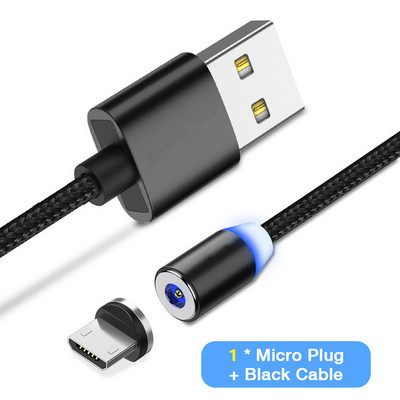 Novi magnetski kabel Najlonski mikro USB kabel Cabo 1M/2A Žica za punjenje Magnet Micro USB kabel Tip-C Za Android Za Micro Za Tip C