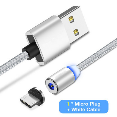 Novi magnetski kabel Najlonski mikro USB kabel Cabo 1M/2A Žica za punjenje Magnet Micro USB kabel Tip-C Za Android Za Micro Za Tip C