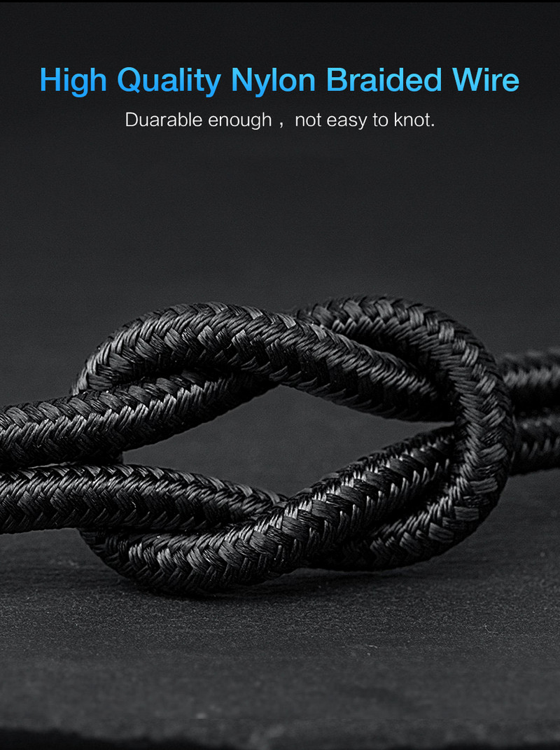 Novi magnetski kabel Najlonski mikro USB kabel Cabo 1M/2A Žica za punjenje Magnet Micro USB kabel Tip-C Za Android Za Micro Za Tip C