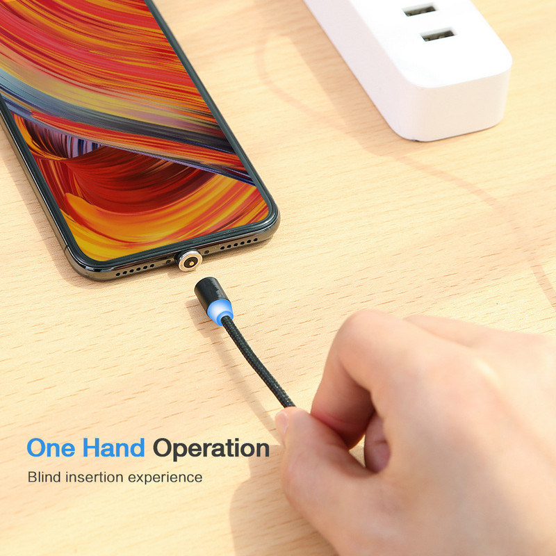 Novi magnetski kabel Najlonski mikro USB kabel Cabo 1M/2A Žica za punjenje Magnet Micro USB kabel Tip-C Za Android Za Micro Za Tip C