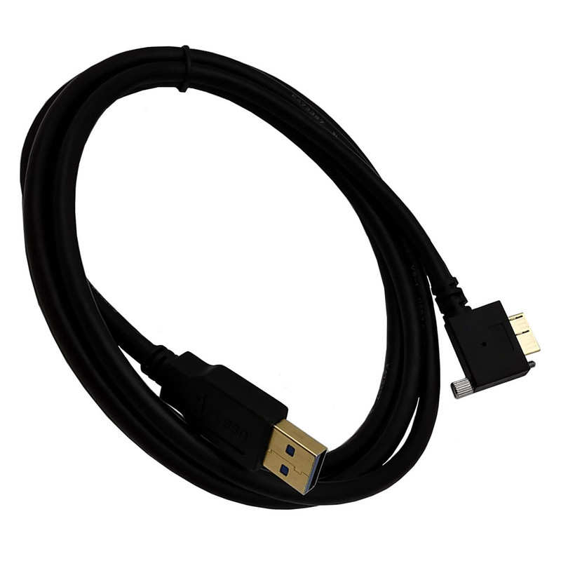 90 stupnjeva, desno, lijevo, gore, dolje pod kutom, Micro B USB 3.0 pričvrsni vijak za pričvršćivanje na USB3.0 A muški podatkovni kabel za Nikon Balser、Dalsa