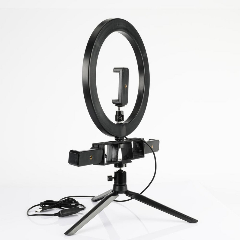 10" 6" LED prstenasto svjetlo RingLight s mogućnošću prigušivanja Kamera Mobilni telefon Stezaljka Stolna lampa Stolni stativ za selfie za šminku Youtube Video uživo