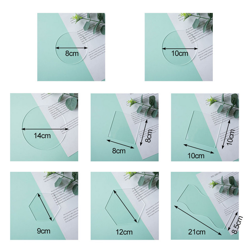 Priehľadné akrylové tanierové fotografické rekvizity, rekvizity na fotografovanie zo života, šperky, kozmetika, INS, dekorácia pozadia na fotografovanie