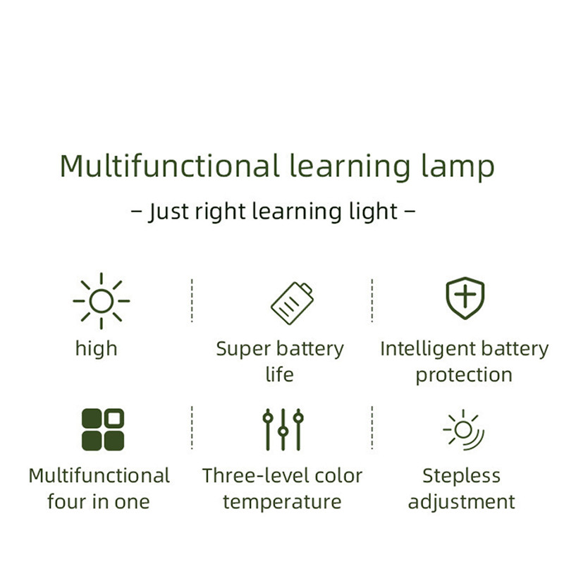 Višenamjensko svjetlo za čitanje bez treperenja 42 LED punjiva noćna svjetiljka s mogućnošću prigušivanja sa zvučnikom i satom 3 temperature boje SP99