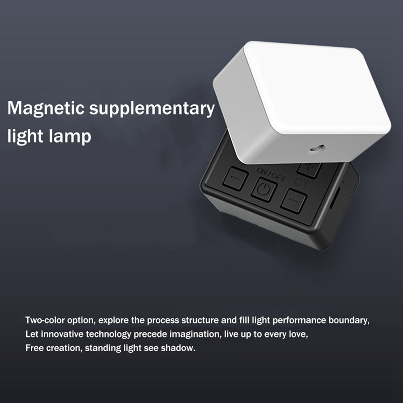 Rankinis „Gimbal Fill Light“ mobilusis telefonas Tiesioginė vaizdo konferencija „Fill Light“ fotoaparato lemputė su trikoju