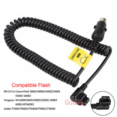 Godox PB960 PB820 vaku akkumulátorcsomag csatlakozó CX/NX/SM/MS/LX tápkábel Canon Yongnuo Nikon Sony Metz Godox LED-hez