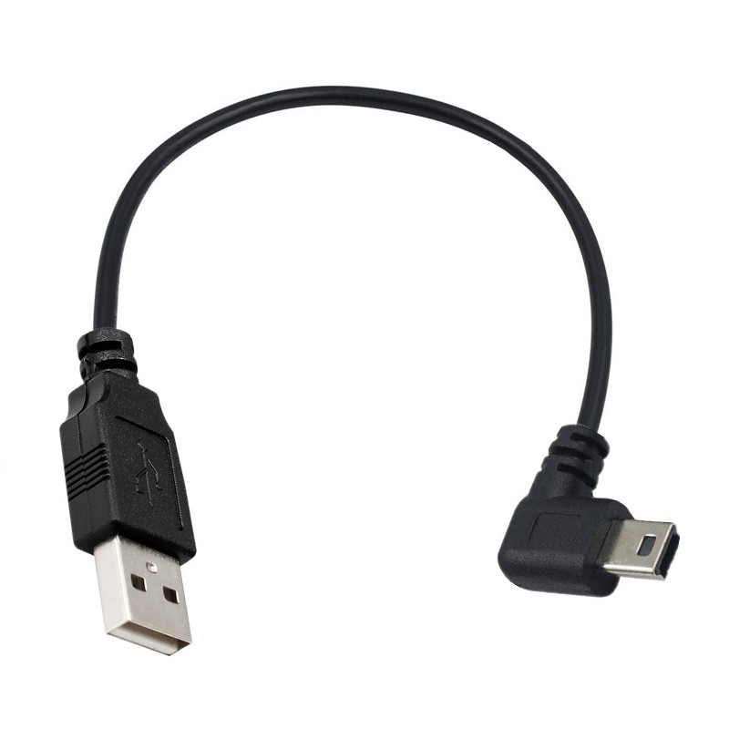 USB MINI 5Pin 5P unghi 90° tată la USB 2.0 A mufă tată Cablu de date 0,25 m 1,5 m 3 m